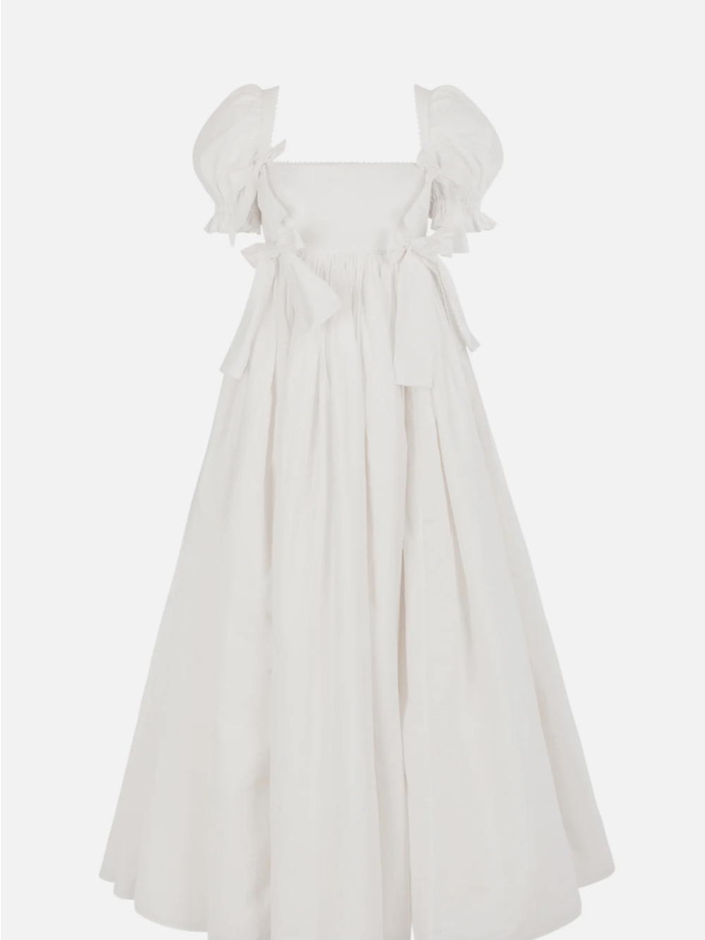 Selkie Love Story White Puff-Sleeve Romantic Maxi Dress 2X—SEE ITEM DETAILS - Picture 5 of 12